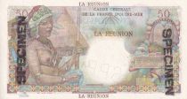 Réunion 50 Francs - Belain d\'Esnambuc -1946 - Specimen - UNC - P.44s