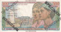 Réunion 500 Francs - Pointe-À-Pitre - 1946 - Spécimen - P.NEUF - Kol.437.1