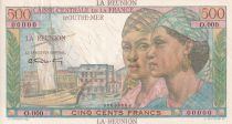 Réunion 500 Francs - Pointe-À-Pitre - 1946 - Spécimen - SUP+ - Kol.437.1