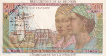 Réunion 500 Francs - Pointe-à-Pitre - 1964 - Specimen - AU - P.51s