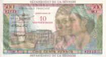 Réunion 500 Francs - Pointe-à-Pitre - Surchargé 10 NF - 1971 - Série W.1 - NEUF - Kol.445