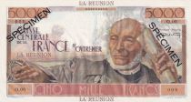 Réunion 5000 Francs - Schoelcher - ND (1946) - Spécimen