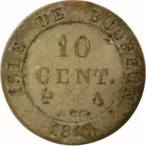 Réunion Ile de Bourbon, Louis XVIII - 10 Centimes - 1816 A Paris