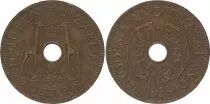 Rhod&eacute;sie et Nias. &frac12; Penny 1958 - Coat of arms, giraffes -2 em