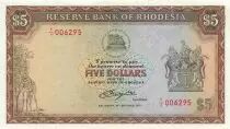 Rodesia 5 Dollars - 20-10-1978 - Replacement - P.36