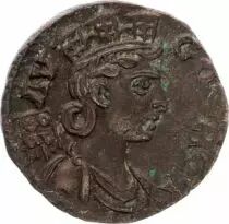 Roma - Provincias 1 As, Alexandria (Troade) - Tyche, Eagle head at right (250-268)