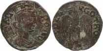 Roma (Province) 1 As, Alexandria (Troade) - Tyche, Eagle head at left (250-268)
