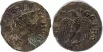 Roma (Province) 1 As, Alexandria (Troade) - Tyche, Eagle head at left (250-268)