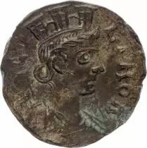 Roma (Province) 1 As, Alexandria (Troade) - Tyche, Eagle head at left (250-268)