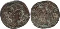 Roma (Province) 1 As, Alexandria (Troade) - Tyche, Eagle head at right (250-268)