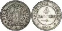 Roma 4 Baiocchi - Roman Republic -1849 R