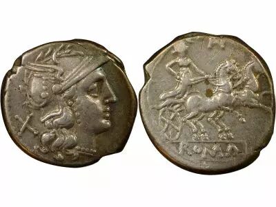 Roma Republic Anonymous - Silver Denarius - 194 / 190 BC Rome
