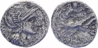 Roma Republic Denarius,  Cassia 63 BC Rome - F+