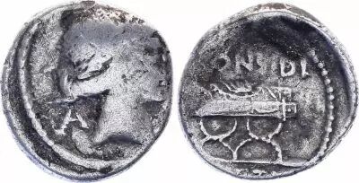 Roma Republic Denarius,  Cassia 63 BC Rome - F+