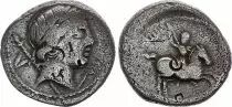 Roma Republic Denarius,  Crepusia 82 BC Rome - F