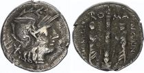 Roma Republic Denarius,  Minucia 134 BC Rome - F+