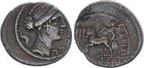 Roma Republic Denarius,  Plautia 60 BC Rome - F+