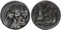Roma Republic Denarius,  Volteia 78 BC Rome - F+