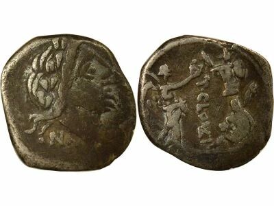 Roma Republic Gens Cloelia, Titus - Silver Quinari - 98 BC Rome