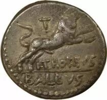 Roma Republic Gens Thoria, Balbus - Silver Denarius - 105 BC Rome