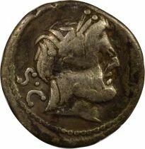 Roma Republic Procilia Gens, Lucius - Silver Denarius, Juno Sospita - 80 BC Rome