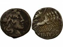 Roma Republic Vibia Gens, Caius - Silver Denarius, Quadriga - 90 BC Rome