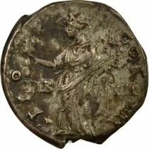 Roman Empire  Antoninous Pious - Silver Denarius, Standing Liberalitas - 145 Rome