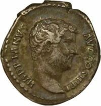 Roman Empire  Hadrian - Silver Denarius, Seated Victoria - 134  Rome