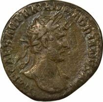 Roman Empire  Hadrian - Silver Denarius, Standing Felicitas - 118 Rome