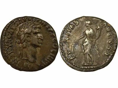 Roman Empire  Nerva - Silver Denarius, Aequitas - 97 Rome