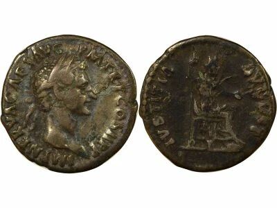 Roman Empire  Nerva - Silver Denarius, Setaed Justice - 96 Rome