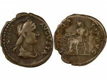 Roman Empire  Sabina - Silver Denarius, Seated Concordia - 129 Rome