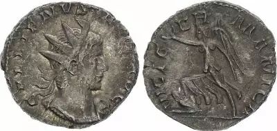 Roman Empire Antoninianus,  Gallienus - 257-258 Cologne - VICT GERMANICA - VF