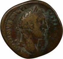 Roman Empire Antoninus Pius - Sestertius, Seated Inudlgentia - 152 / 154 Rome