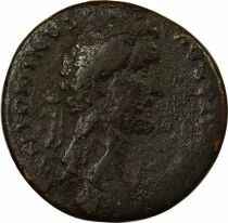 Roman Empire Antoninus Pius - Sestertius, Standing Fides - 139 Rome