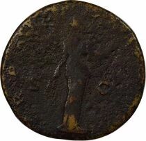 Roman Empire Antoninus Pius - Sestertius, Standing Fides - 139 Rome