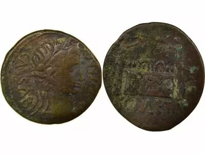 Roman Empire Augustus - As, Altar of Gauls - 10 / 6 BC Lugdunum