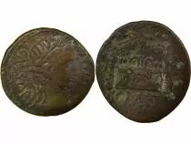 Roman Empire Augustus - As, Altar of Gauls - 10 / 6 BC Lugdunum