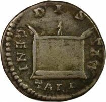 Roman Empire Bruttia Crispina - Silver Denarius, Altar - 180 / 183 Rome