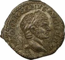 Roman Empire Caracalla - Denarius, Jupiter - 214 Rome