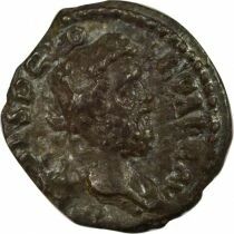 Roman Empire Clodius Albinus - Denarius, Genius - 196 / 197 Lugdunum