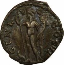 Roman Empire Clodius Albinus - Denarius, Genius - 196 / 197 Lugdunum