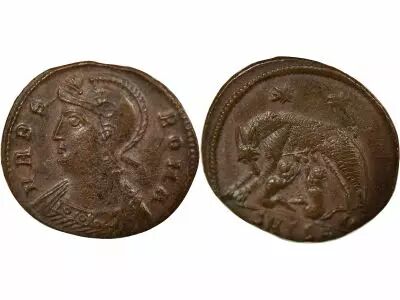 Roman Empire Commemoration - Nummus, Rome - 330 / 337 Thessaloniki