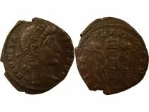Roman Empire Constans - Nummus, Soldiers & Standard - 336 / 341