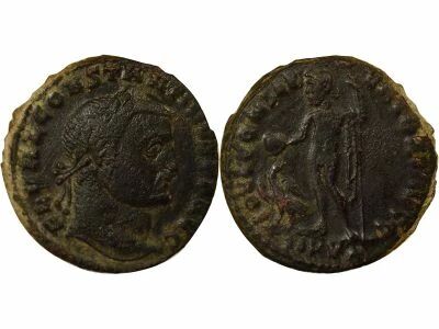 Roman Empire Constantine I - Nummus, Genius & Eagle - 311 Cyzicus
