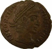 Roman Empire Constantius II - Nummus, Twenty-Year Wishes - 347 / 348 Cyzicus