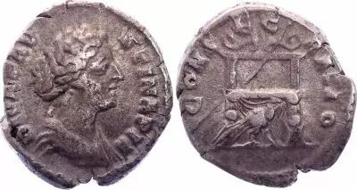 Roman Empire Denarius,  Faustina - 148-152 Rome - CONSECRATIO