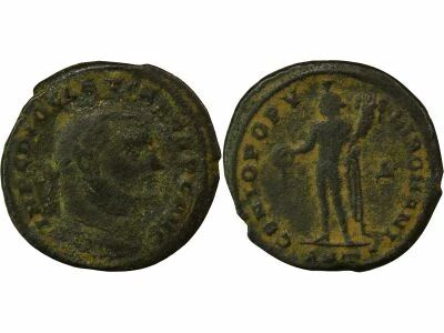 Roman Empire Diocletian - Ae, Genius of the Roman People - 296 / 297 Antioch