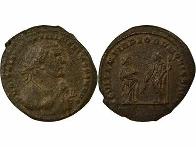 Roman Empire Diocletian - Ae, Providentia & Quies - 305 London