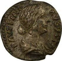 Roman Empire Faustina the Younger - Silver Denarius, Hilaritas - 161 / 164 Rome